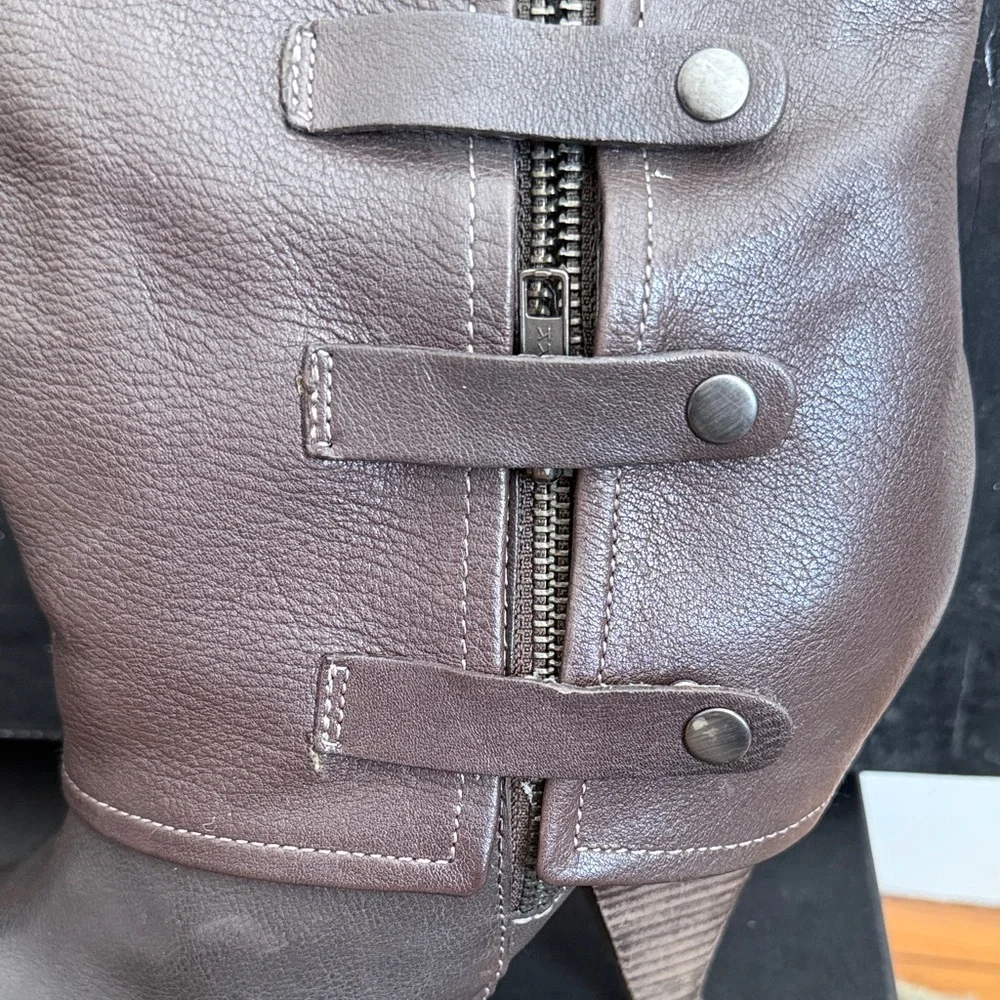 Miss Sixty Chocolate Heeled Boots - Picture 2 of 6